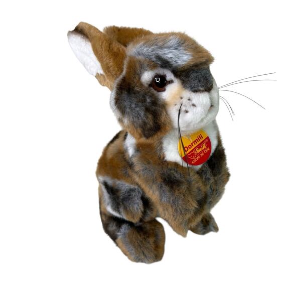 Steiff Dormili Rabbit Hare 20 Plush 077715 Mohair Look Germany Vintage Ear Tag - Picture 9 of 10